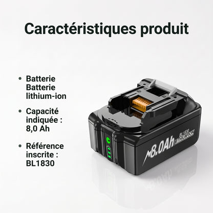 Batterie 18V pour Aspirateur — Autonomie Pro, Charge Rapide