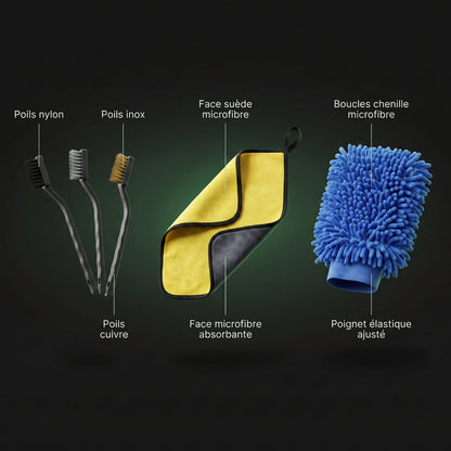 Kit Nettoyage Karondra — Pour chaque recoin de votre véhicule