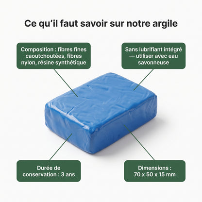 Argile Nettoyante Karondra — Élimine les contaminants, sans rayures