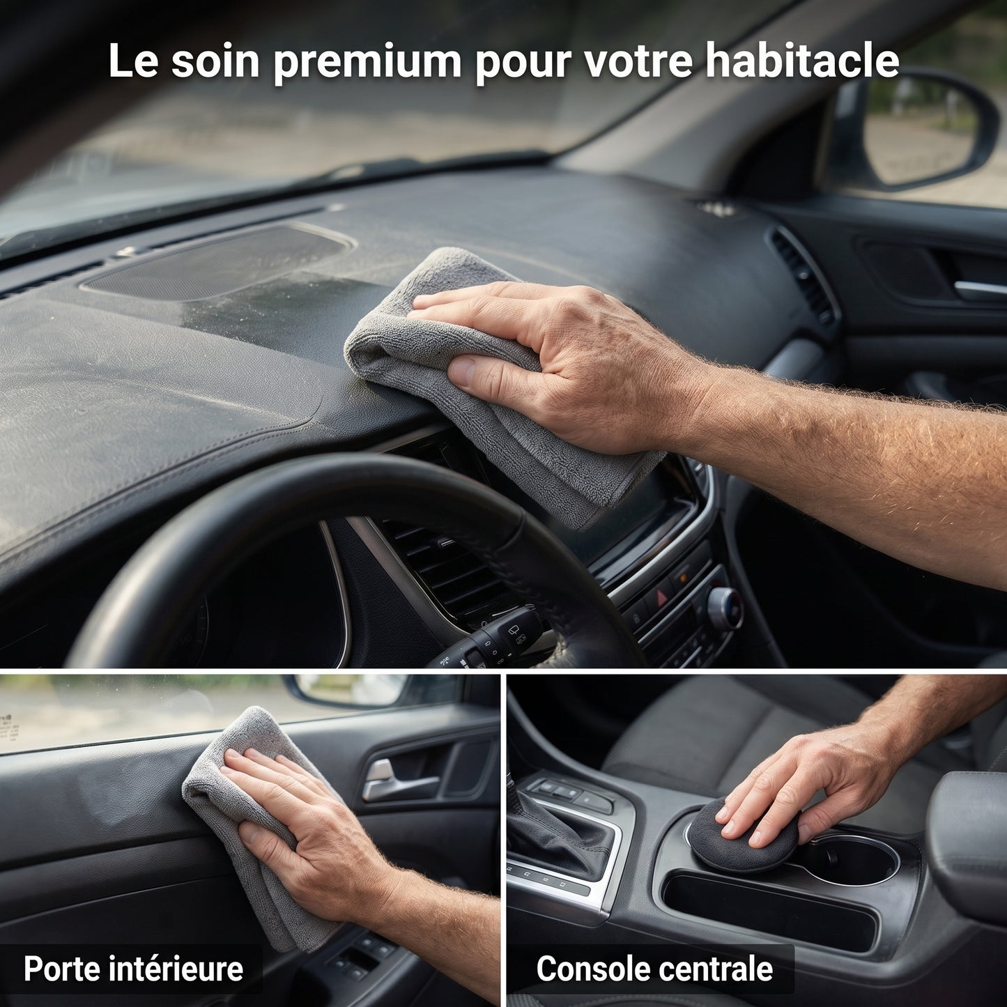 Kit de Nettoyage Auto Karondra — Microfibre Premium