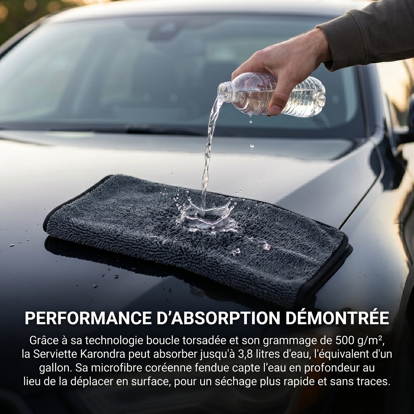 Serviette Premium Karondra — Le Séchage Nouvelle Génération