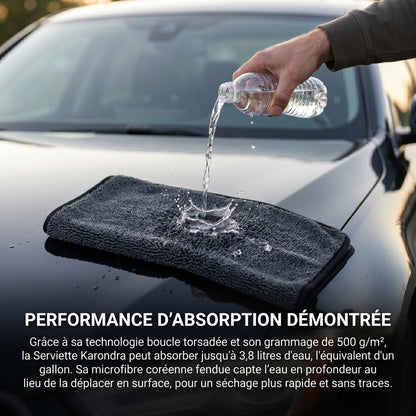 Serviette Premium Karondra — Le Séchage Nouvelle Génération
