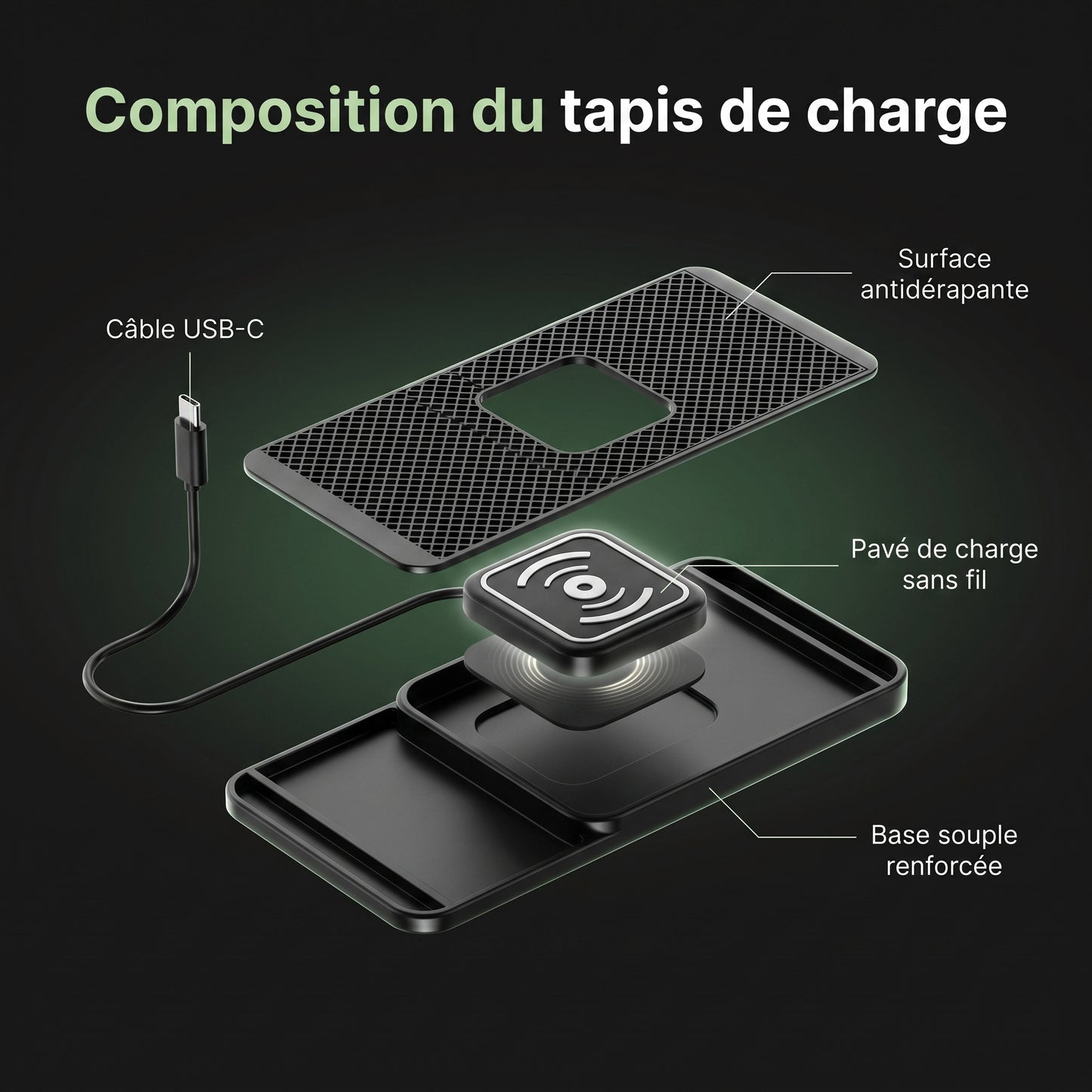 Chargeur Induction Karondra  — Rapide & Antidérapant