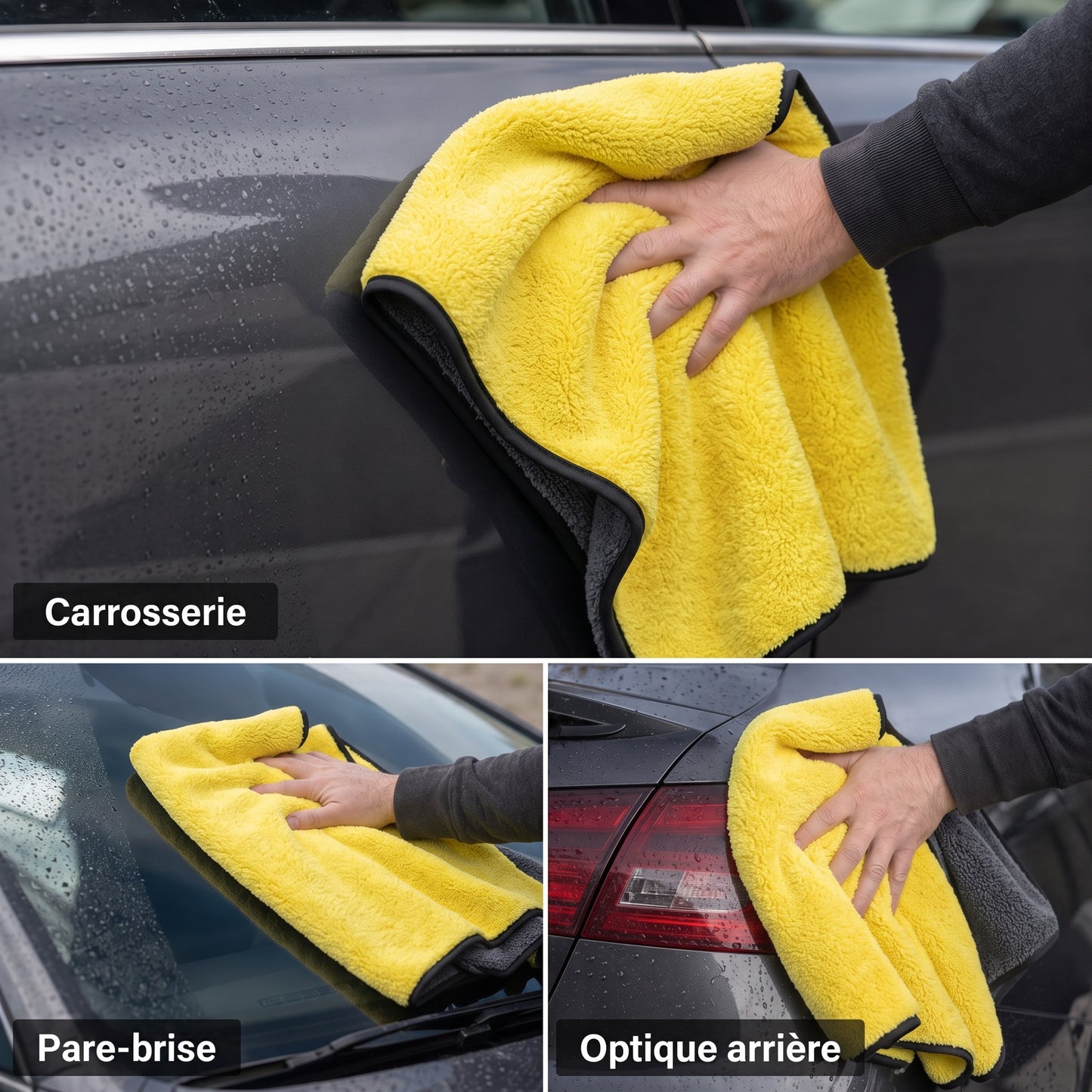 Chiffon Microfibre Karondra— Absorption Maximale, Sans Rayures