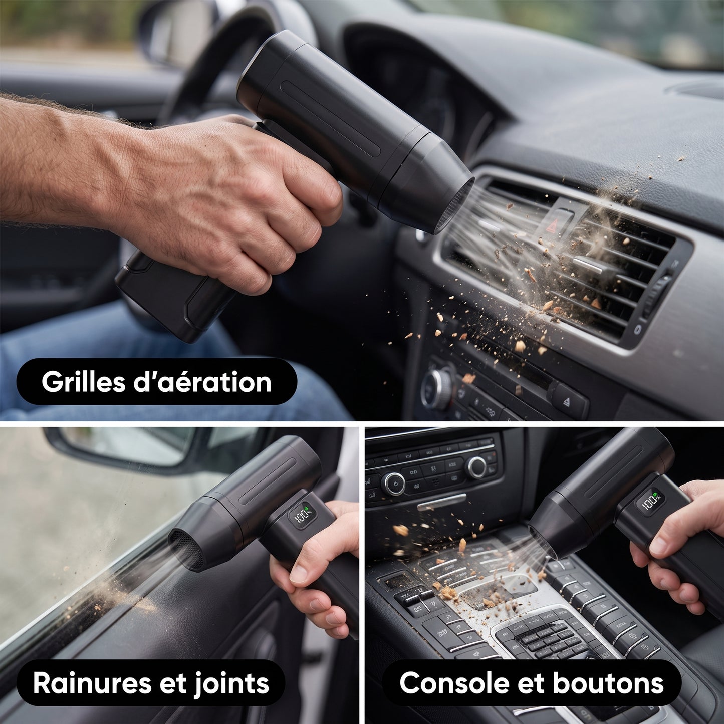 Souffleur d'Air Sans Fil — Format Compact, Batterie Incluse