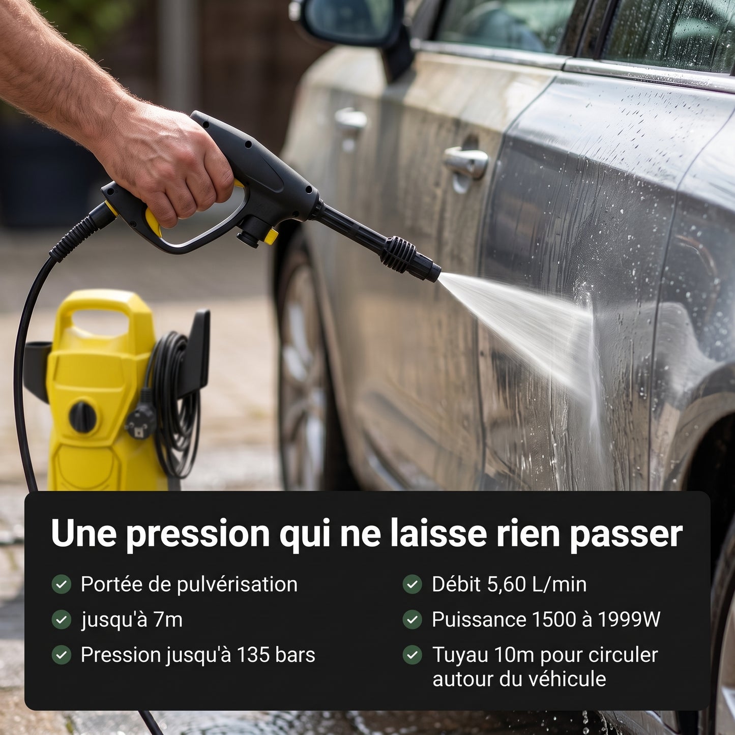 Nettoyeur Haute Pression Karondra — Pression Maîtrisée, Nettoyage en Profondeur