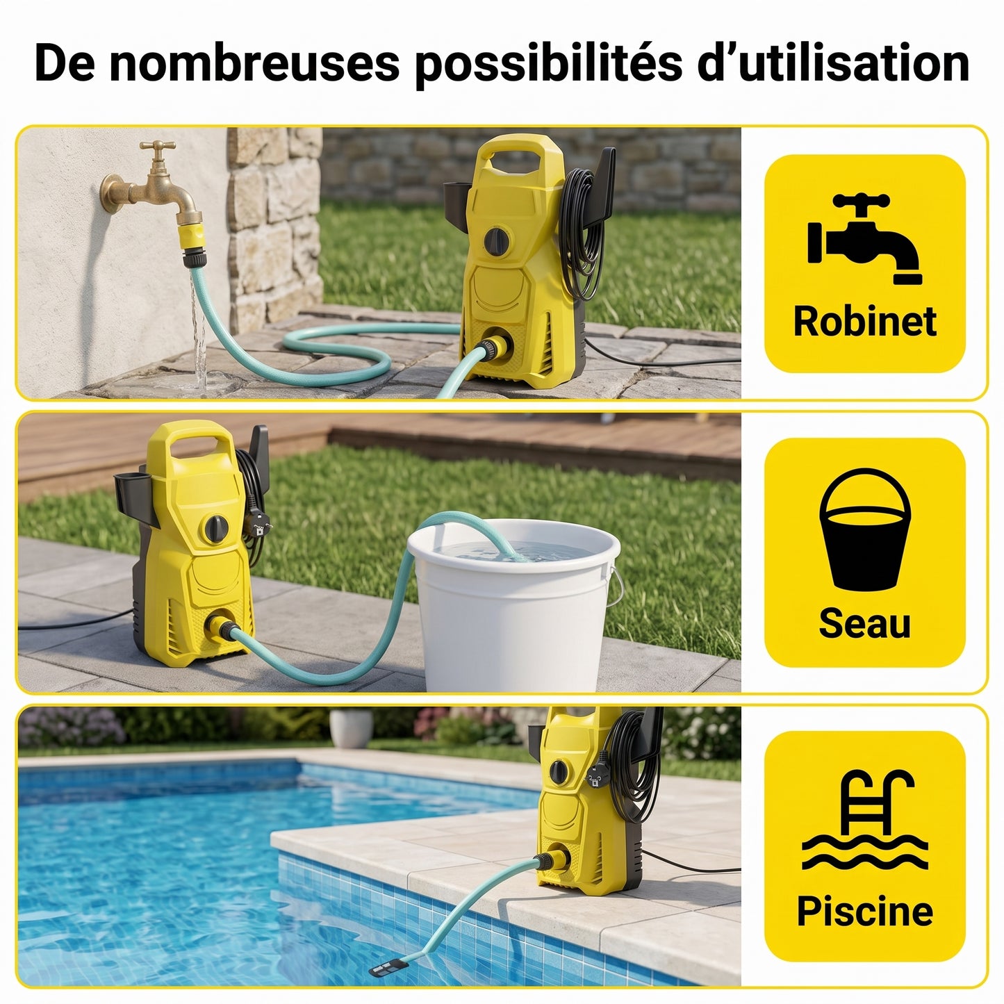 Nettoyeur Haute Pression Karondra — Pression Maîtrisée, Nettoyage en Profondeur