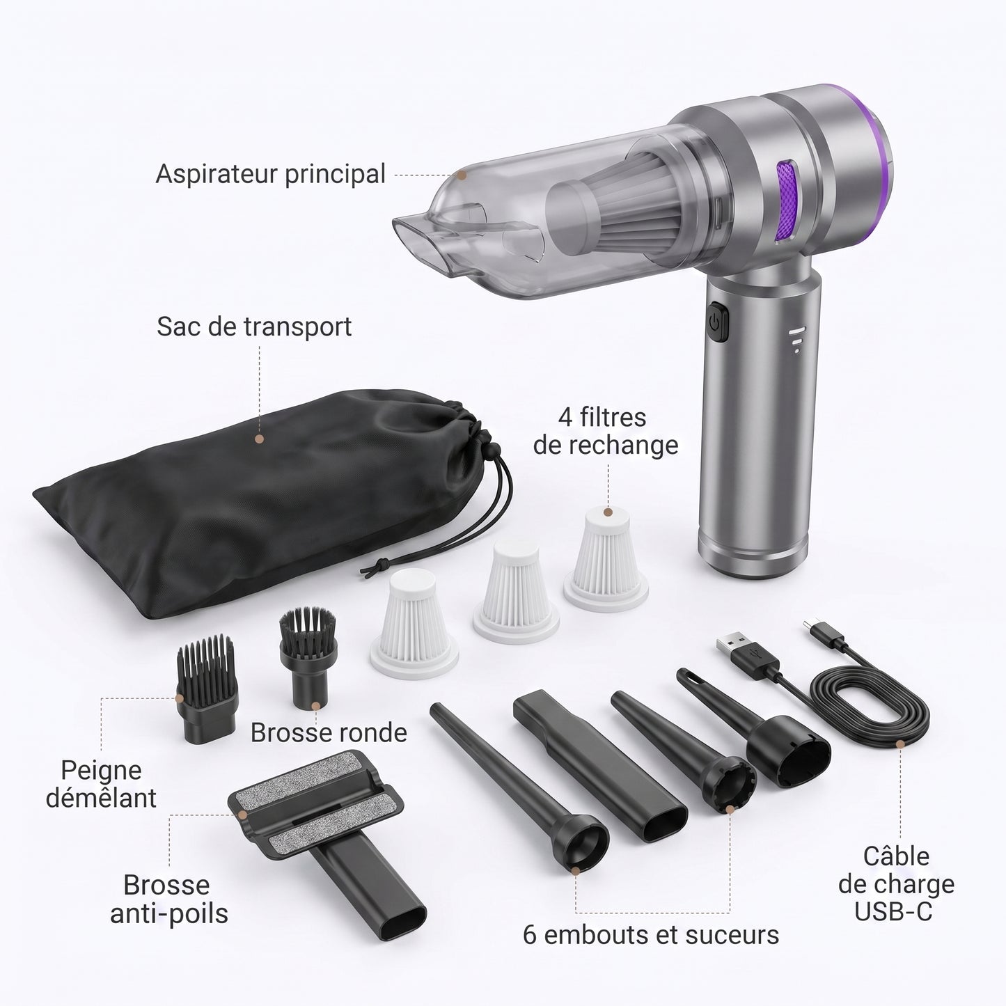 Aspirateur Karondra — Signature Puissance, sans fil