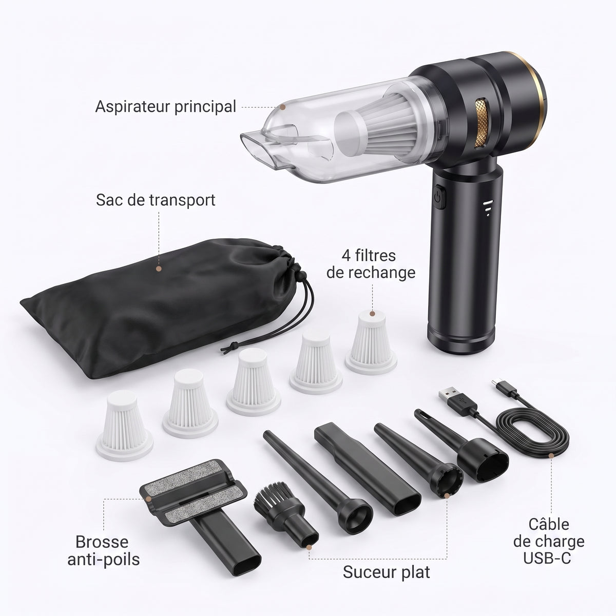 Aspirateur Portable  — Signature Puissance, sans fil