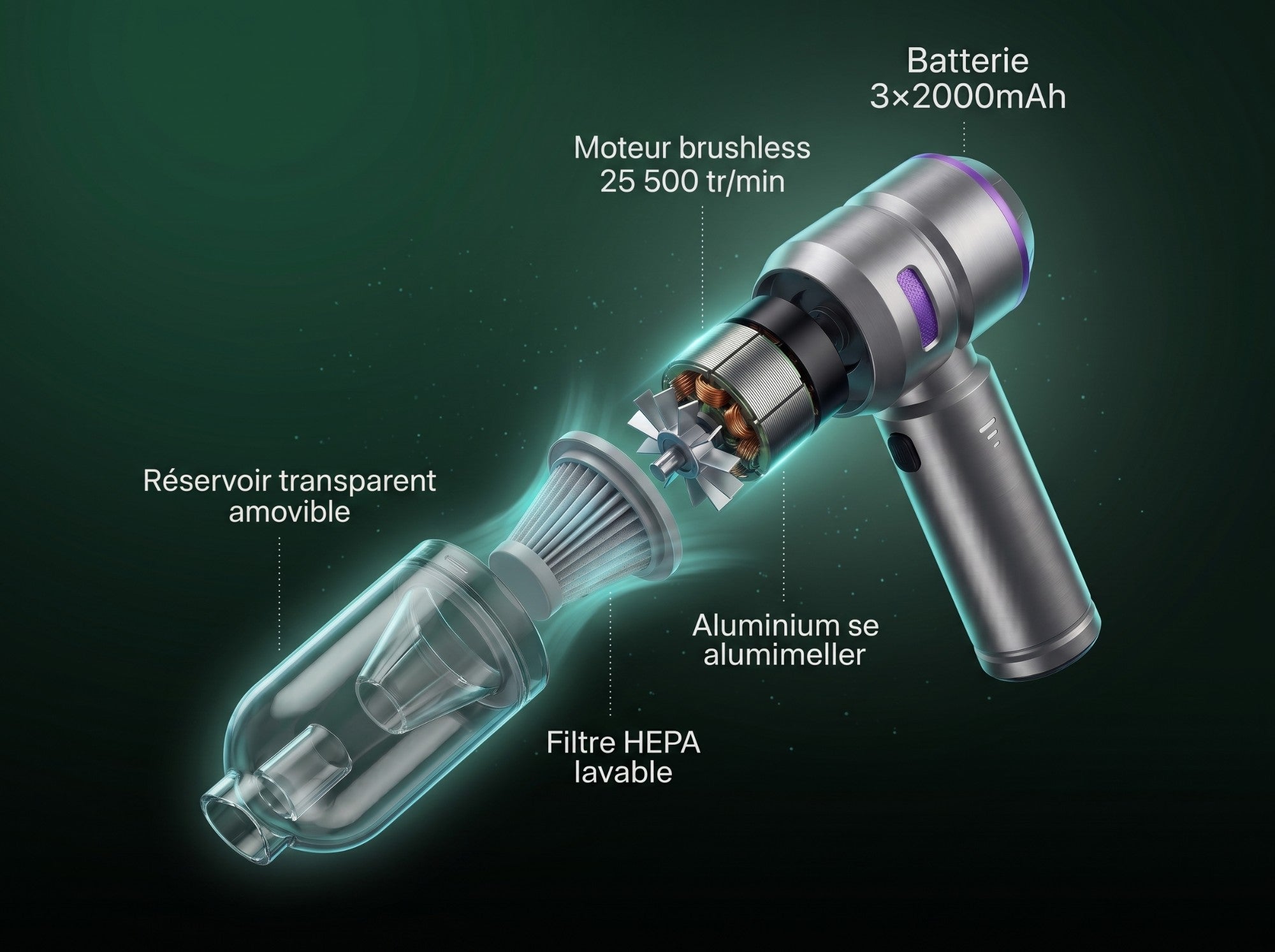 Aspirateur Karondra — Signature Puissance, sans fil