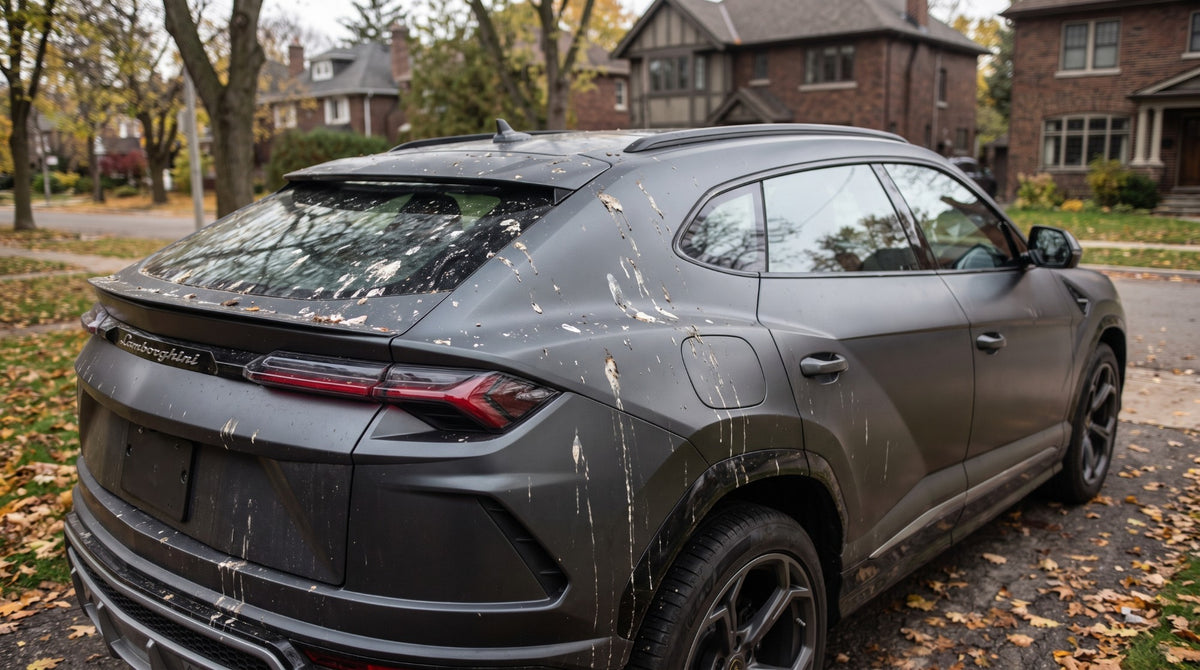 Lamborghini sale avant nettoyage avec le Nettoyeur Haute Pression Karondra
